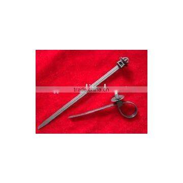 self-locking push mount plastic cable tie