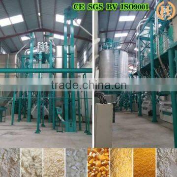complete production line of 50T/24H corn/maize flour making machine