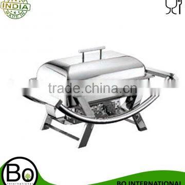 Stainless Steel Smile Rectangular Lift Top Chafing Dish