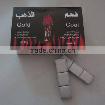 30pcs/box Natural Bamboo Silver Hookah Charcoal