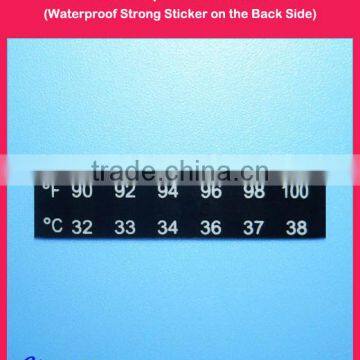 Urine Cup Thermometer with Waterproof Strong Adhesive Sticker, Specimen Collection Cup Thermometer