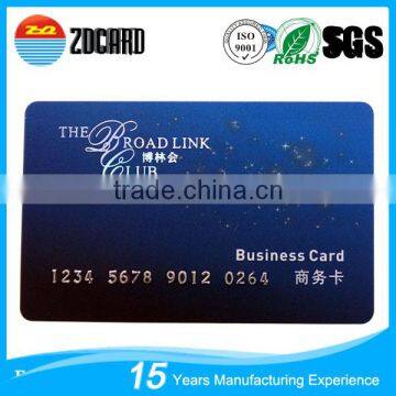 Custom Printing Embossed Number Pvc Card Manufaturer photo-2