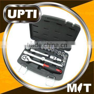 Taiwan Made High Quality Professional 19pcs 1/2" Dr. Socket Set Socket Wrench Set Hand Tool Set