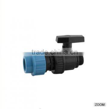 Hdpe Double Union pp Ball Valve PN16(straight)pp Compression Fitting for H DPE Pipes /plastic Ball Valve photo-3
