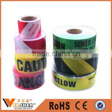 PE barrier warning tape NON detectable warning tape
