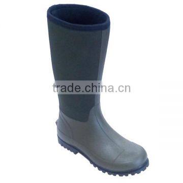 Classic Mens Green Neoprene Rain Boots