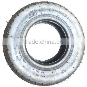 13 Inch 4.00-6 Tubeless Rubber Wheel for Tool Cart photo-2