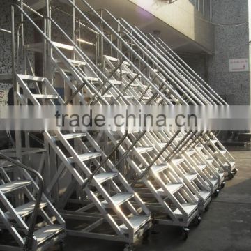 Family& Warehouse use ECO-friendly Aluminum alloy mobile platform, aluminum stairs