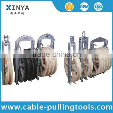 5 Bundled Cable / OPGW Conductor Pulley for Power Line Construction 800mm2 , Rubber Covered