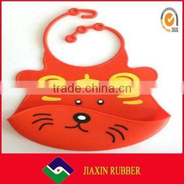 Best Selling Folding Washable Plain Adjustable Silicone Baby Bib Waterproof photo-2