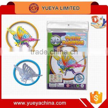 DIY Coloring 3D Puzzle Butterfly Shape