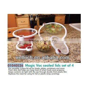 01040526 Magic Vac sealed lids set of 4