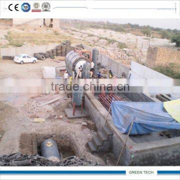 Stainless Vertical Pyrolysis Oil to Yellow Clear Diesel Oil Disitllaiton Equipment in Iraq photo-4
