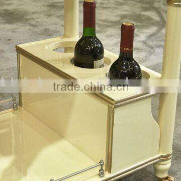 European Style Luxury Wooden Dining Car, Fashionable Villa Convenient Tea/Wine Serving Trolley (BF01-ML021) photo-4