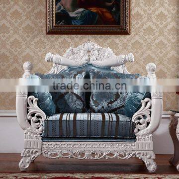 New Design Solid Wood Living Room Furniture Fabric Sofa Set photo-2
