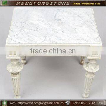 Hand Carved Square Marble Dining Table