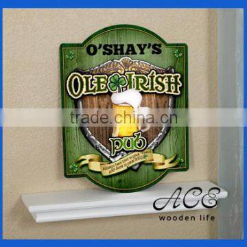 Personalized Pub Sign MDF Sign for Bar UV printing on wood