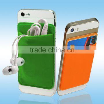 Promotion Washable Cellphone Lycra Wallet With Custom Logo photo-3