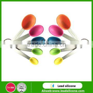 Multifunction Silicone Kitchen Utensil/ Different Volume 15ml, 7.5ml, 5ml, 2.5ml,1.25ml Silicone Measuring Spoon