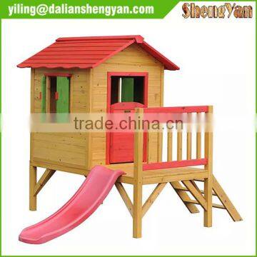 Quality big cubby house slide for kids