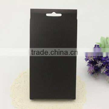 Black Cardboard Packaging Box,Spot PVC Window Paper Packaging for Phone Case photo-2