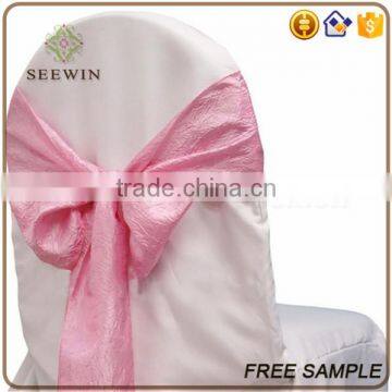 fancy banquet tafatta christmas chair sash