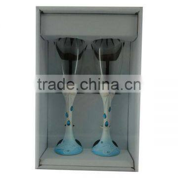 Blue Starfish Champagne Toasting Flutes Wedding Souvenirs 2014 photo-2