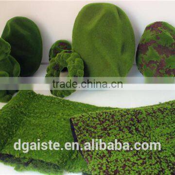 indoor decoration flocking moss rock shape wall moss panel backdrop