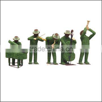 Outdoor grass green landscape musical team sculpture