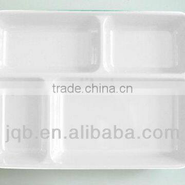 square melamine mess Tray with cover