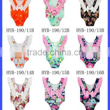 Infant Girls Summer Clothes Ruffle Sleeve Playsuit Flower White Toddler Romper photo-6