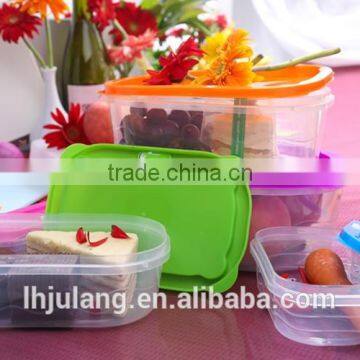 BPA-Free Useful Plastic Food Container Set With Lid/5pcs Plastic Food Container Set With Lid photo-3