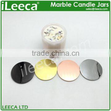 Wholesale natural stone pink marble candle holders