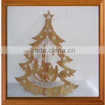 Halloween decorations use wooden trees wooden Christmas trees wooden crafts