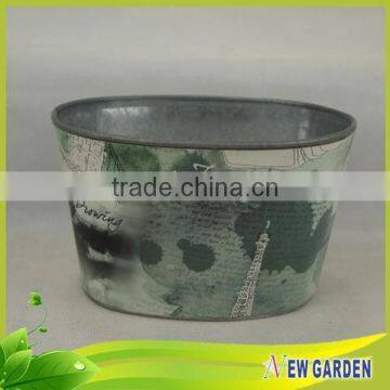 Classical Elegant Indoor Metal Herb Garden Planter Pots photo-5