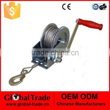 Geared Hand Winch 1200lbs / 540kg Capacity with Cable Winches, Manual Winches T0044