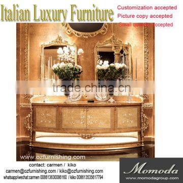 momodaLuxury French Louis XV baroque Buffet Sideboard Cabinet/ Antique dining room Cabinet With Mirror furniture