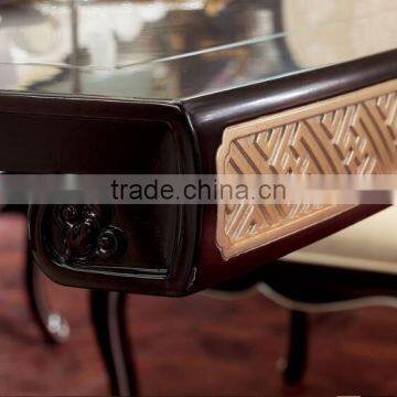 BISINI New Classic Gold Foil Pattern Dining Table photo-3