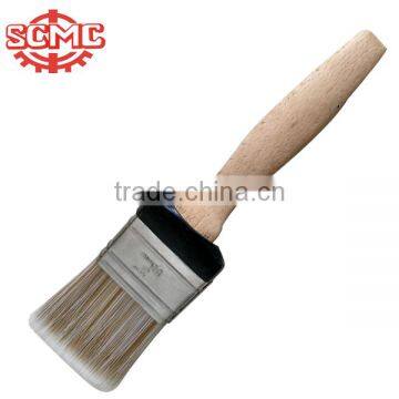 Double color tapered filament rubber based stainless ferrule beech wooden handle paint brush