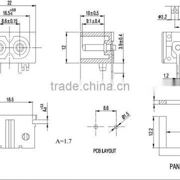 AC Power Socket Socket Full Copper Solid Card Foot BX-180-H01 photo-2
