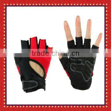 Red Fit training gym gloves