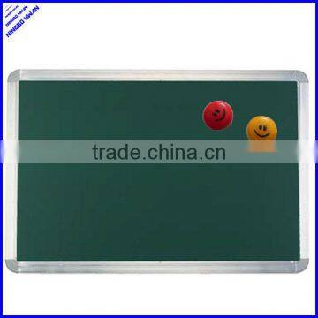 2013 hot selling 120x90cm standard magnetic green chalk board with aluminium frame