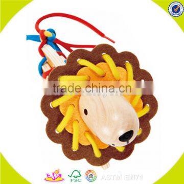 Wholesale Fashion Kids Wooden Threading Toy Best Sale Children Wooden Threading Toy W11E045 photo-4