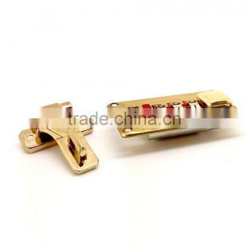 Smaller Combination Number Lock With Hasp for Pilot Case, Combination Lock With Push Buttom for Suitcase, Left Hand photo-3