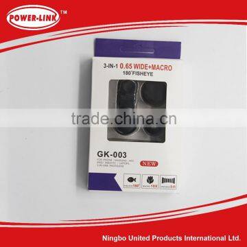 3 in 1 Universal Mobile Phone Camera Lens ,Fish Eye Lens/Macro Lens/Wide Angel Lens,cell Phone Camera Lens photo-6