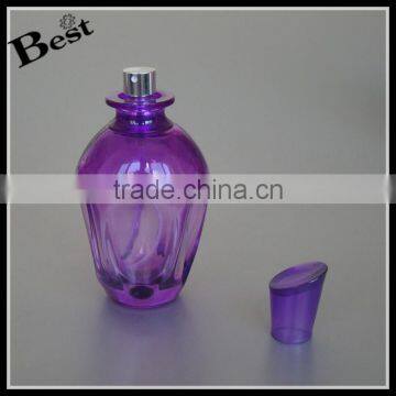 100ml Special Design Purple Silver Aluminum Spray Glass Perfume Bottle Cosmetic Packaging Wholesale Bulk Buy From China photo-2