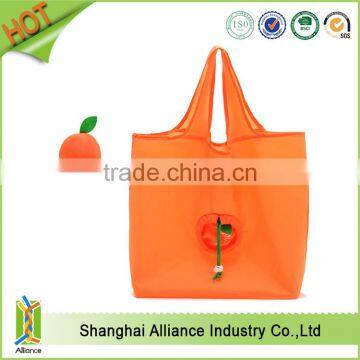 190t polyester foldable zipper shopping bag