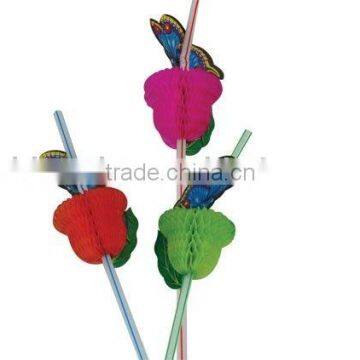 party flavor food and drink decoration butterfly straws