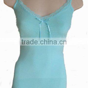 cheap seamless vest with lace (HB083)