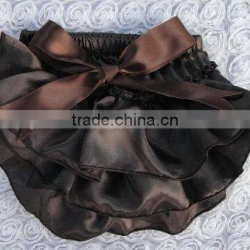 New Design Children Ruffle Bloomers Knit Ruffle Diaper Cover Baby Bloomers photo-2